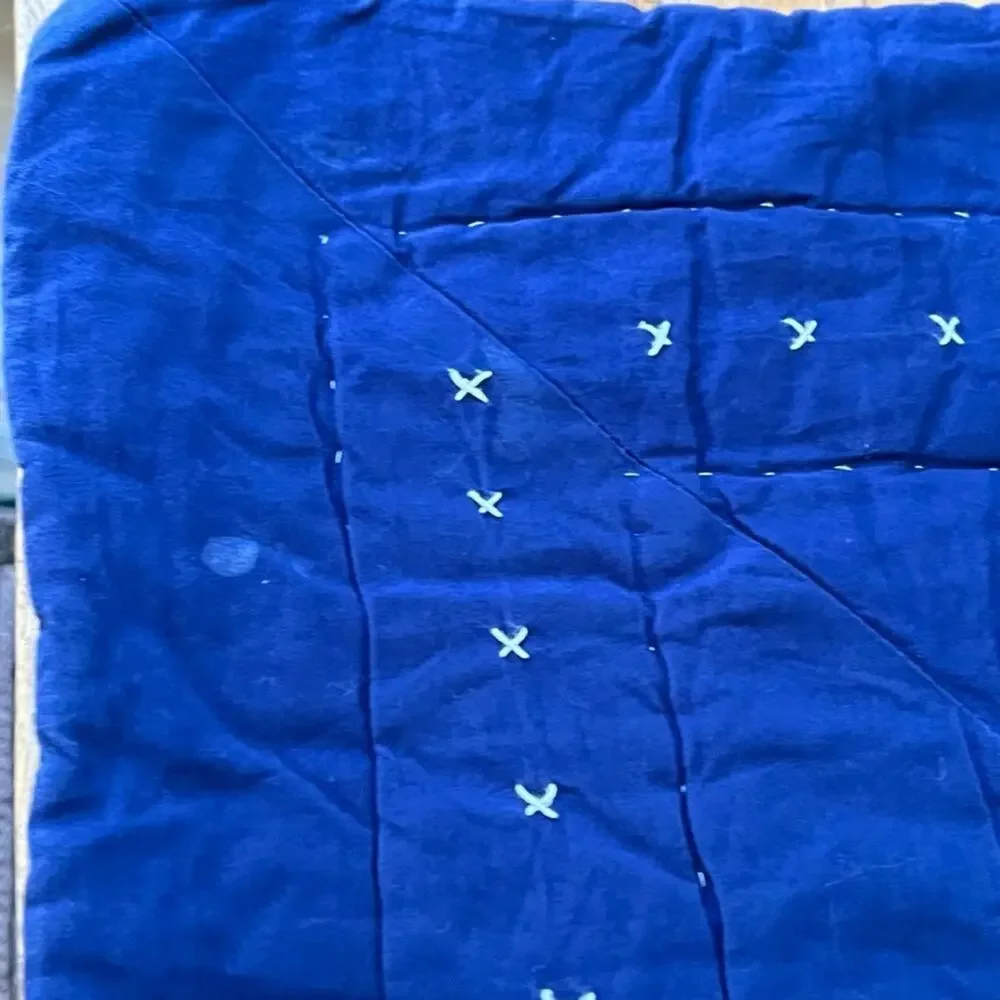 Pottery Barn Kids Navy Patchwork Reversible 70.5
